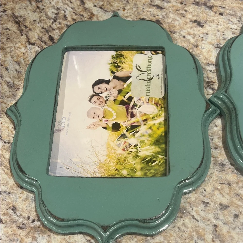 Lot of  4 Photo Frames 2 5x7 , one 4x6 and one wallet size EUC